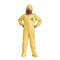 Unisex Hazmat Suit Costume for Kids Yellow Jumpsuit with Hood and Mask